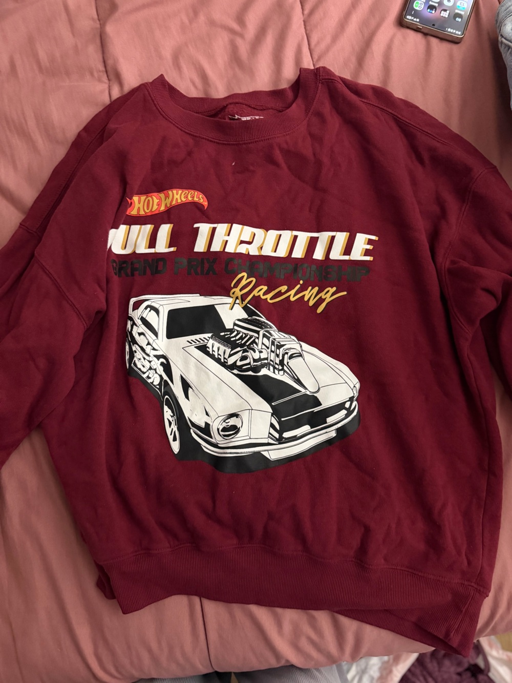 Full Throttle Racing Crewneck Sweatshirt - Maroon